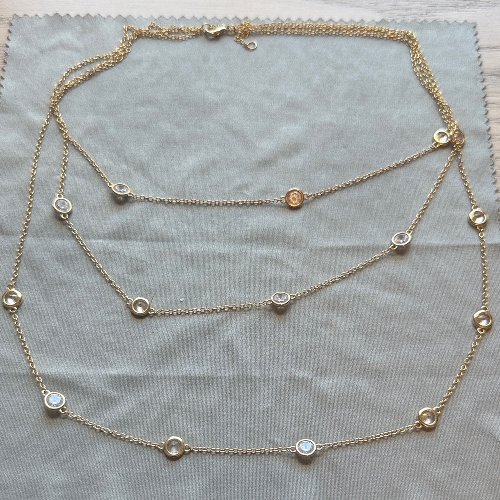 Elegant Gold Multi-Layer Necklace